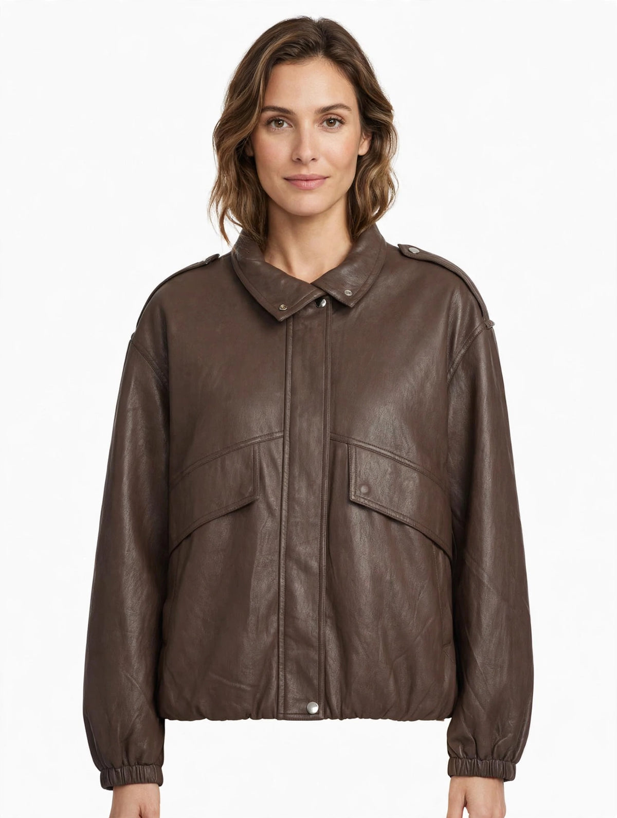 Bomber Oversize in Ecopelle