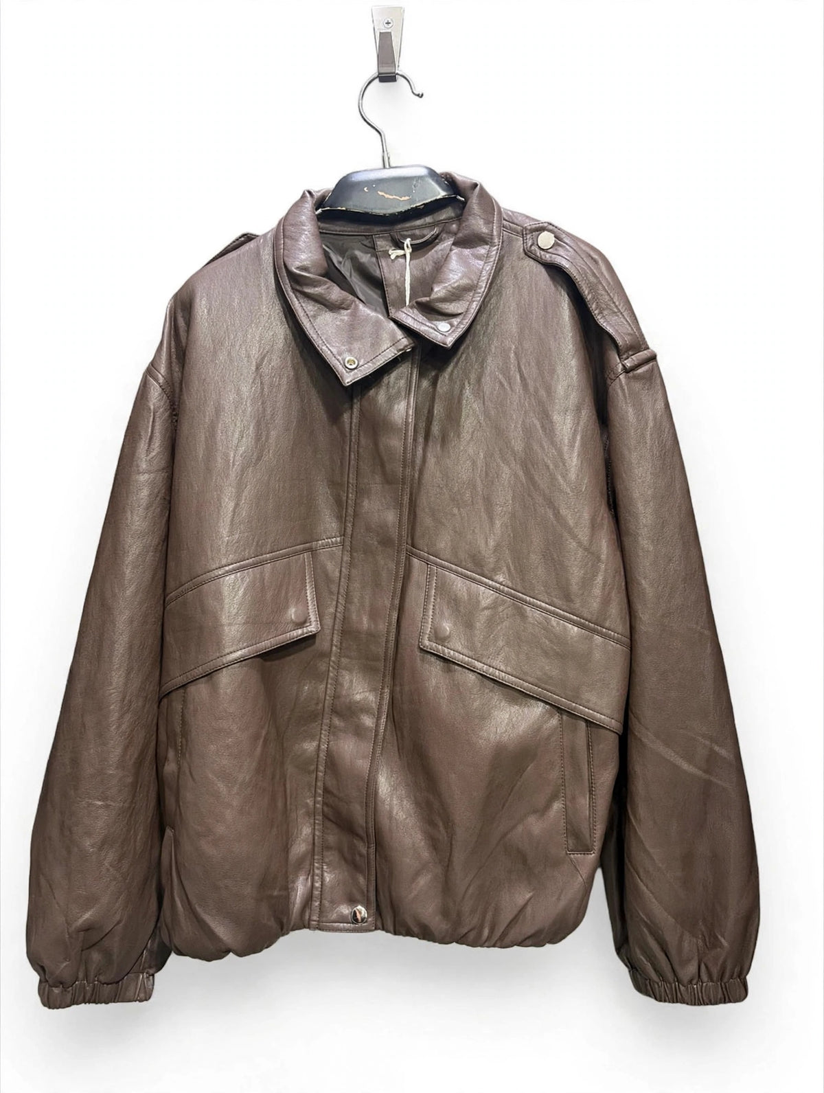 Bomber Oversize in Ecopelle