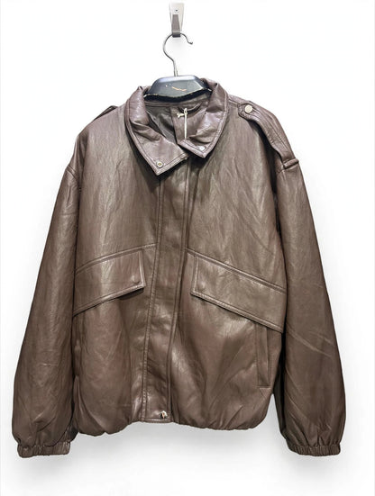 Bomber Oversize in Ecopelle