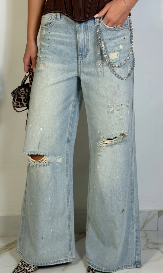 JEANS WIDE-LEG