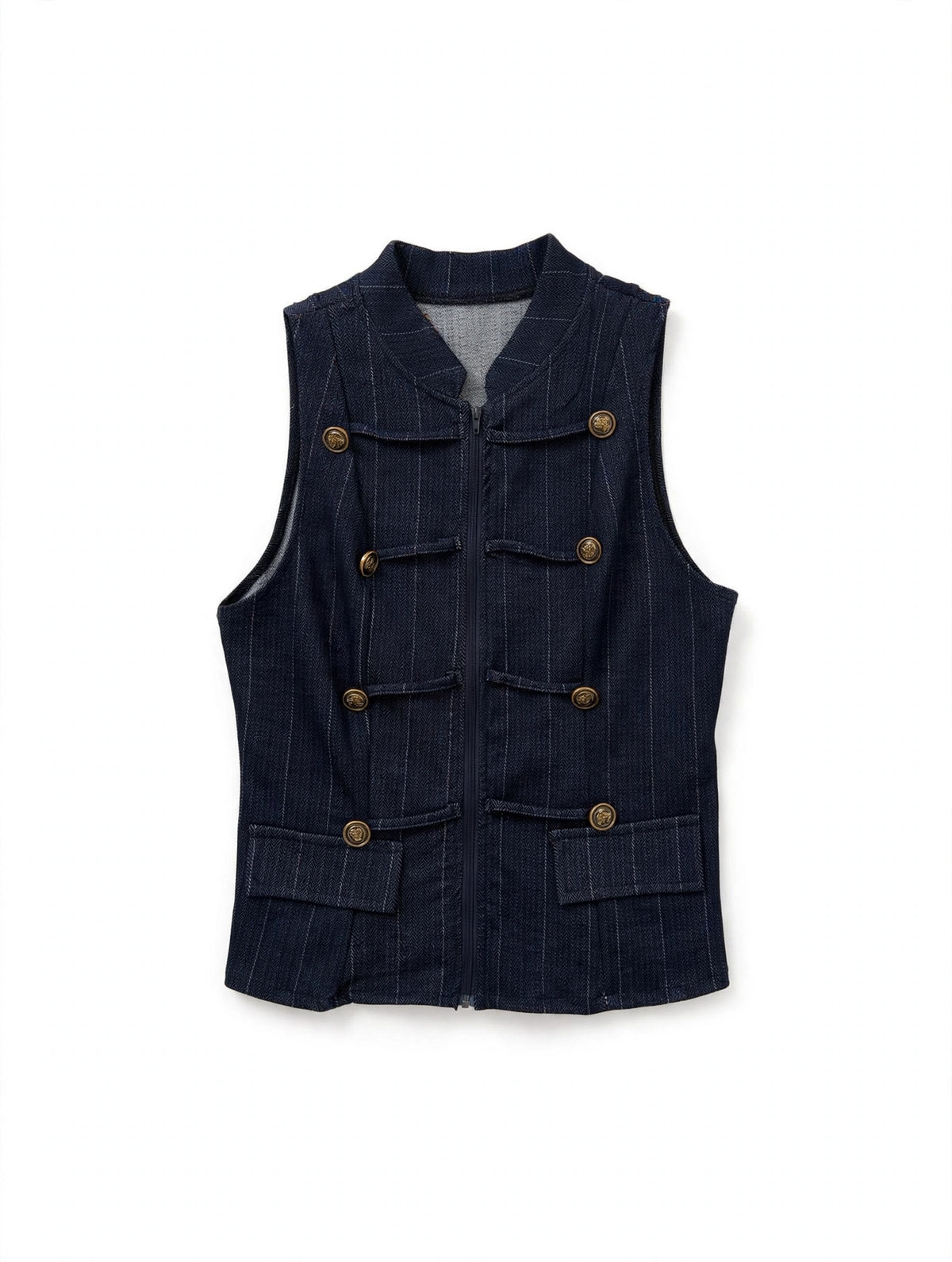 COORDINATO GESSATO BLU NAVY