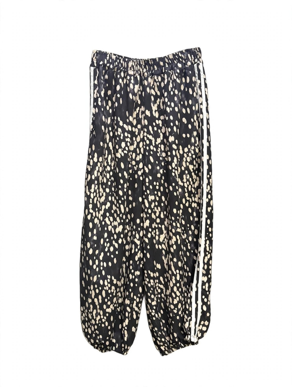 PANTALONE BALLOON ANIMALIER CON BANDE LATERALI-MODELLO MERAVIGLIA
