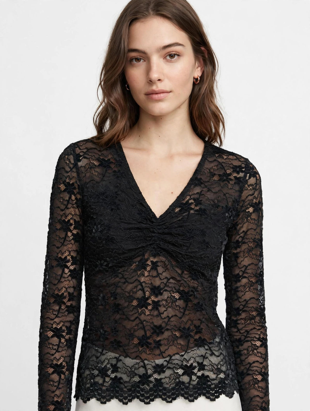 TOP IN PIZZO FLOREALE